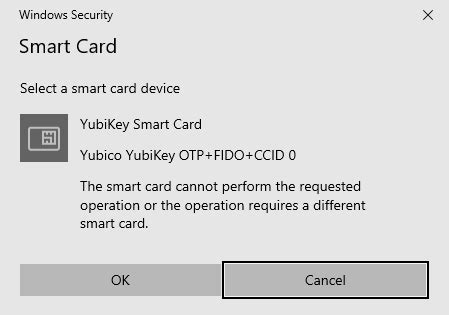 smart card reader cannot perform the requested operation|smart card is read only.